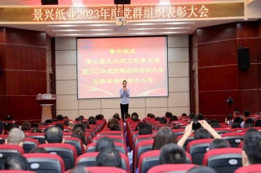 统一思想 坚定信心 | 888集团电子游戏(中国游)有限公司官网纸业召开第七届九次职工代表大会暨2023年度党群组织赞美大会及降本增效带头大会